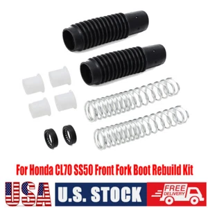 Front Fork Rebuild Kit For Honda CT70 TRAIL70 1972 -79 CL70 SS50 W&Seal Spring - Picture 1 of 11