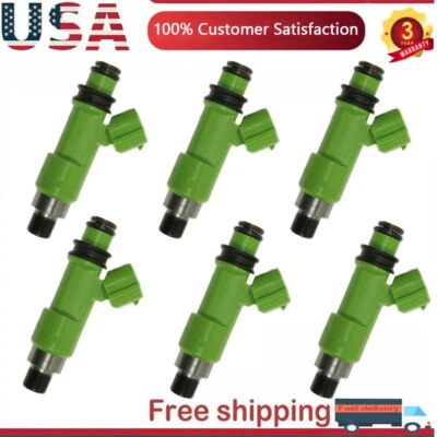 Juego de 6 inyectores de combustible 16611AA740 para Subaru Legacy Outback 3,6 L H6 2010-2013 Foto 1 de 4