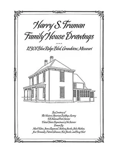 Harry S. Truman Family House Drawings, Grandview, MO Architectural Plan Drawings - Picture 1 of 7