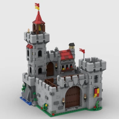 MOC: Castle with Royal Bedroom, Weapons Room and Watchtower 1516 Pieces DIY - Image 1 of 4