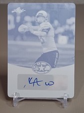Kyle Allen 2014 Leaf Army All-American Cyan Printing Plate 1/1 1 0f 1 