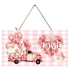 Pink Love Truck Valentines Day Printed Handmade Wood Sign