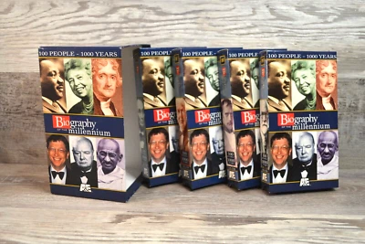 A&E 100 People-1000 Years Biography Of The Millennium VHS - Image 1 of 4