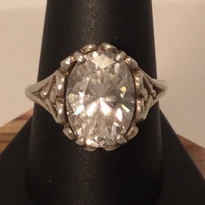 Anillo Kabana Plata de Ley 925 DQ Circonita Cúbica Talla 9.75 ¡Grande y Hermoso! Foto 1 de 4