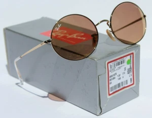 RAY-BAN RB1970 Sunglasses Shiny Gold/Orange Mirror Gold 001/B4 54mm NEW Italy - Picture 1 of 7