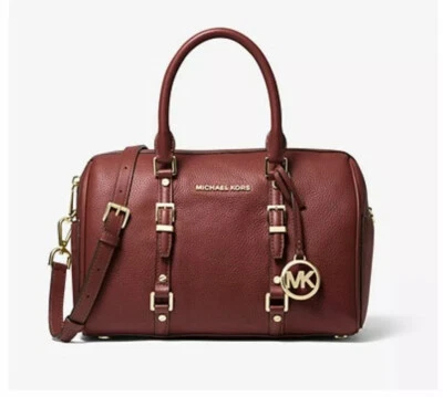 NUEVO Bolso de Lona Michael Kors Bedford Legacy Mediano Cuero Guijarro Foto 1 de 4