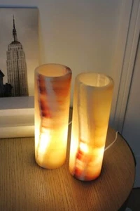Stylish Honey Onyx desk lamp - 12 inch - Supreme quality - Picture 1 of 11