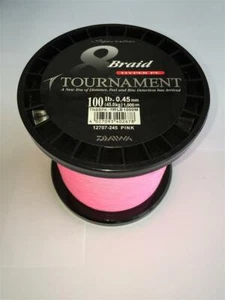 Daiwa Tournament 8 Braid 0,45mm/45kg/1000m Rose Cordon Tressé Tendon - Foto 1 di 1