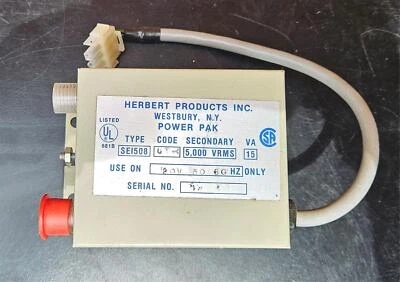 *GARANTÍA* HERBERT PRODUCTS SEI508 UT-1 PAQUETE DE ALIMENTACIÓN 15VA 5.000 VRMS *ENVÍO GRATUITO* Foto 1 de 4