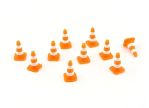 10 cônes signalisation 1/50 1/43 diorama construction route camion cone chantier - Zdjęcie 1 z 2