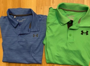 BOYS UNDER ARMOUR GOLF SHIRT LOT SIZE L LARGE - Picture 1 of 3