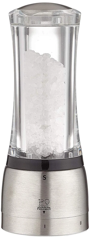 Peugeot 25434 Daman U'select Shaftless 6.5 Inch Salt Mill Stainless Steel