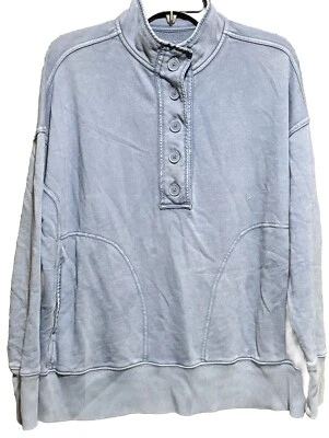 Sudadera para mujer Aerie cuello alto simulada botones grandes bolsillos suave cálida invierno Foto 1 de 4