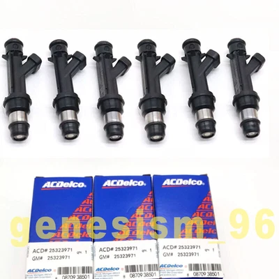 6X Genuine Fuel Injectors OEM 25323971 For 00-05 Chevrolet Impala Venture 3.4L Foto 1 de 4
