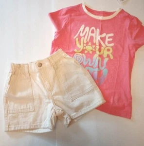 Old Navy Make your Own Path T-shirt and shorts outfit Girls size 8 New with tags - Picture 1 of 3