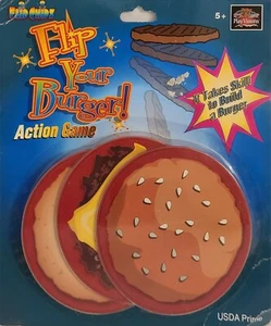 Vintage Flip Your Burgers Table Flipping Master Burger Builder Playoff Game - Picture 1 of 2