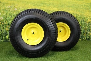 (Set of 2) 20x10.00-8 Tires & Wheels 2 Ply for Lawn & Garden Mower Turf Tires - Picture 1 of 6