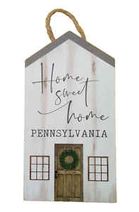 P. Graham Dunn Wanddeko Home Sweet Home Haus Pennsylvania 10" x 3/4" x 5,5 - Bild 1 von 10