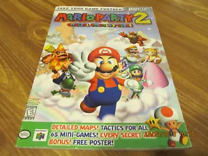 Mario Party 2 Official Strategy Guide. Brady games Sorry No Poster - Picture 1 of 6
