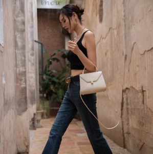 Valextra Leather Women's Bag Vintage Shoulder Crossbody Commuter Bag Handbag 22 - Picture 1 of 27