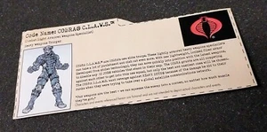GI Joe COBRA CLAWS Actionfigur 2002 Cobra File Card ARAH 3,75 Zoll - Bild 1 von 1