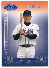 2004 Playoff Honors Credits Silver 202 Kazuo Kaz Matsui Rookie 44/50