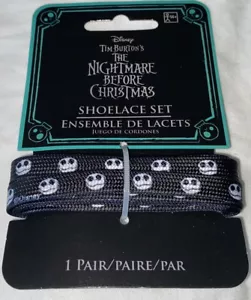 Disney The Nightmare Before Christmas Jack Face Print Shoelace New - Picture 1 of 2