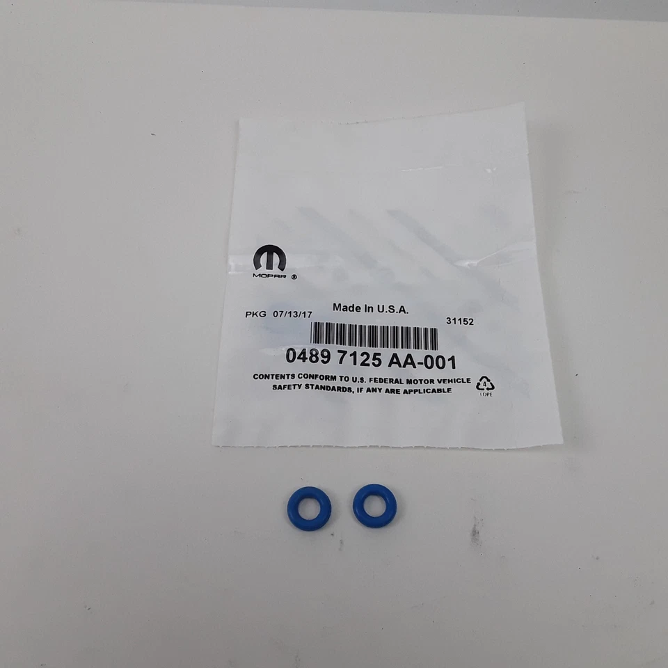 Kit de junta tórica de inyector de combustible Mopar 04897125AA para Dodge Chrysler Ram 2001-2024 Foto 1 de 3