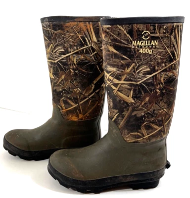 Magellan Outdoors RealTree Max Camo Tall Boots Men's 8 Steel Shank - Image 1 of 4