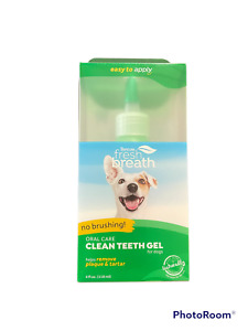 TropiClean Fresh Breath Oral Care Gel for Dogs 4 oz Dog Healthcare Dental Clean