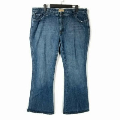 Steve & Barry's Bootcut Jeans Womens Plus 20 Blue Medium Wash Distressed 40x31 - Image 1 of 4