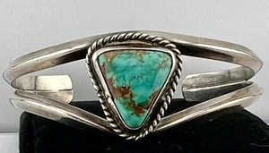 Vintage Nizhoni Royston Turquoise & Sterling Bracelet JC - Picture 1 of 6