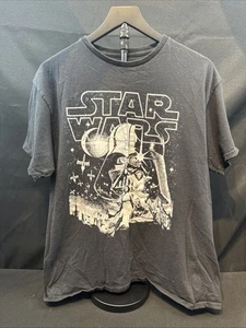 Camiseta negra para hombre Star Wars Darth Vader Estrella de la Muerte Princesa Lea XL - Imagen 1 de 5