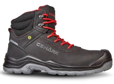 Scarpe Antinfortunistiche GShark Boss S3S FO SR ESD Alte Impermeabili Leggere Re - Immagine 1 di 4