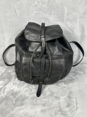 Madewell черный кожаный транспортный рюкзак большой - Изображение 1 из 4