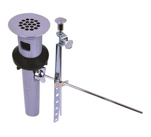 1-1/4 in. x 8-1/2 in. Cast Brass IdealLav Lavatory Drain and Grid Strainer in Ch - Picture 1 of 1