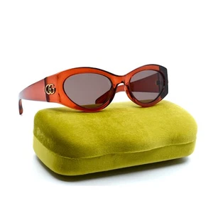 NEU Gucci GG1401S 003 rot/braune Damen-Sonnenbrille – 100 % authentisch hergestellt in Italien - Bild 1 von 15