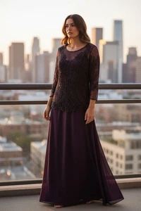 Pissarro Nights weinrot/burgund Perlen Miederkleid Größe 12  - Bild 1 von 7