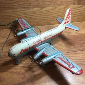 Line Mar Tin Litho Airplane Viscount Stratocruiser Capital Airlines N86532 Parts - Picture 1 of 5