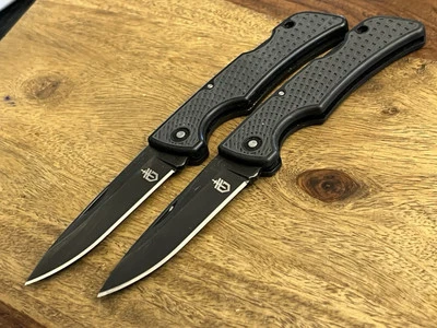 Gerber US1 Pocket Knife Lockback Plain Blade USA TSA Confiscated SOLID! Lot Of 2 - Image 1 of 4