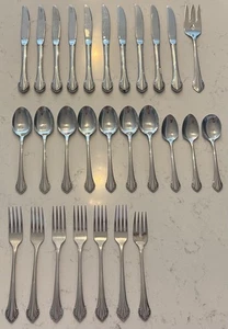 Oneida 1881 Rogers Stainless Bittersweet Repose Dinnerware 28 PC - Picture 1 of 9