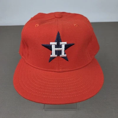 Sombrero ajustado vintage modelo profesional New Era de los Houston Astros 7 1/2 visera DuPont años 60/70 Foto 1 de 4