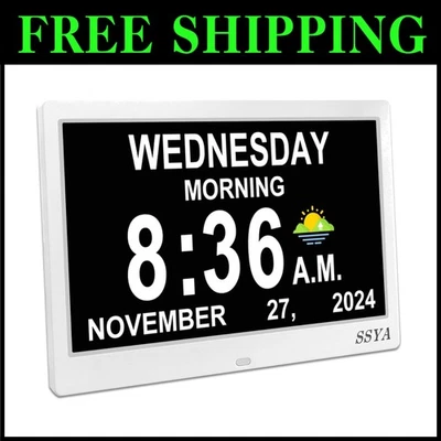 Best Clock for Senior Care: Day Clock with Sun/Moon Visuals - Image 1 of 4