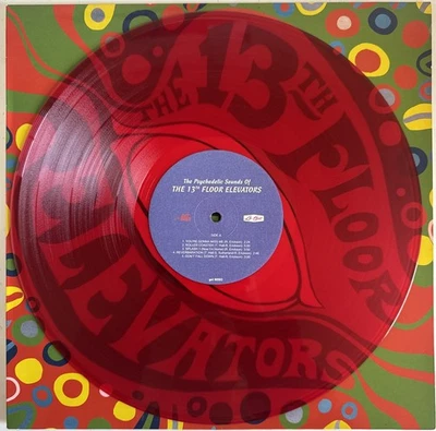 13TH FLOOR ELEVATORS PSYCHEDELIC SOUNDS VINYL LP GET BACK ITALY 2002 RED VINYL - Image 1 of 4