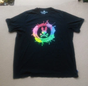 Camisa para hombre Psycho Bunny Rowson 100 % algodón Pima negra manga corta 3XLT alta - Imagen 1 de 6