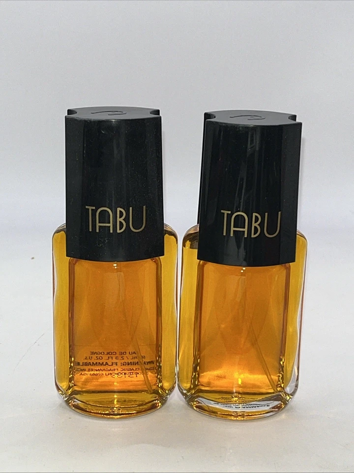 (2) Pack TABU by Dana Eau de Cologne Spray 2.3 fl. oz. Foto 1 de 1