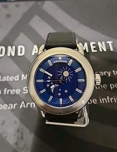 ARAGON Millipede Automatic EVO Sun & Moon 50MM BLUE - Picture 1 of 4