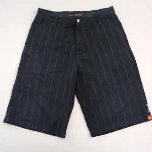 Quiksilver Dark Blue Striped Skater Surf Casual Shorts Size 32 - Picture 1 of 6