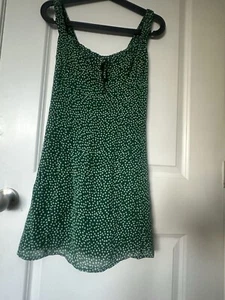 Reformation Dress Size 2 Jordy Mini Wyoming Green Floral - Picture 1 of 4