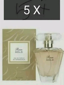 5 x AVON RARE GOLD 50ML EACH SEALEDPERFUME BUNDLE - Picture 1 of 1